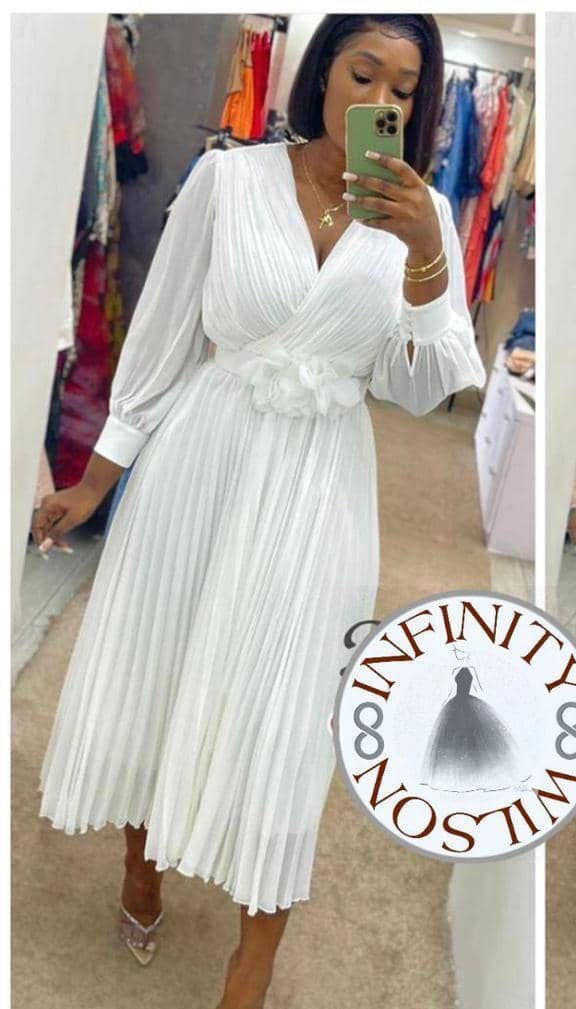Pretty ladies white dress