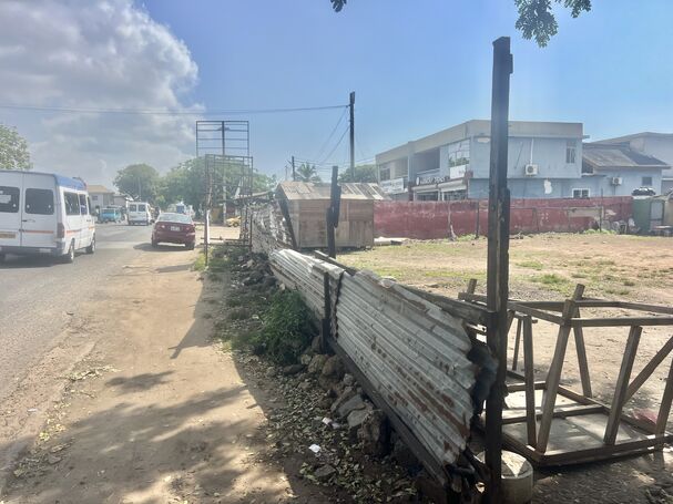 Roadside land for rent at Osu