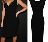 Summer polyester black dress