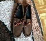 Brown loafer shoes