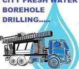 City fresh water borehole drilling