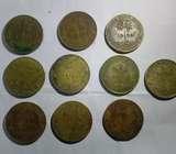 Old colonial coins